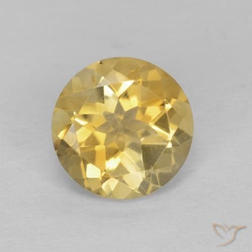 Citrine Jaune doré léger naturelle Tour, 1.30 ct, VVS