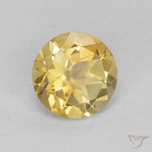 Citrine Jaune doré léger naturelle Tour, 1.30 ct, VVS