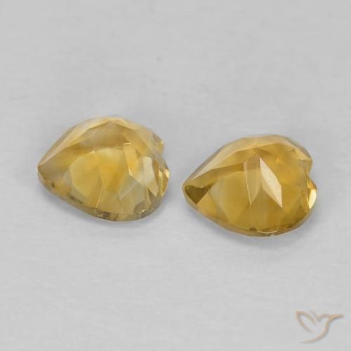 Shop natural 0.87ct Doré moyen Citrine gems, Cœur, from Brésil at GemSelect. In stock, global shipping!