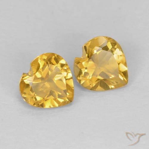 Shop natural 0.88ct Doré moyen Citrine gems, Cœur, from Brésil at GemSelect. In stock, global shipping!