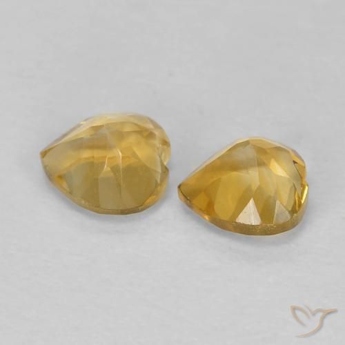 Shop natural 0.91ct Doré moyen Citrine gems, Cœur, from Brésil at GemSelect. In stock, global shipping!