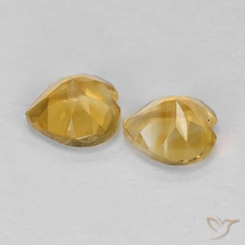 Shop natural 1.00ct Doré moyen Citrine gems, Cœur, from Brésil at GemSelect. In stock, global shipping!