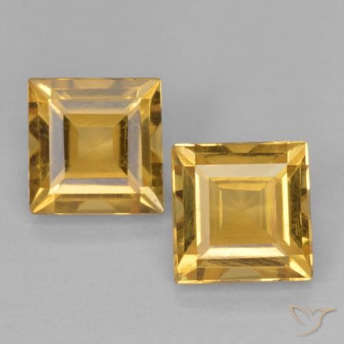 Shop natural 2.15ct Or moyen Citrine gems, Carré, from Brésil at GemSelect. In stock, global shipping!