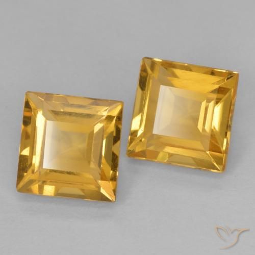 Shop natural 2.15ct Or moyen Citrine gems, Carré, from Brésil at GemSelect. In stock, global shipping!