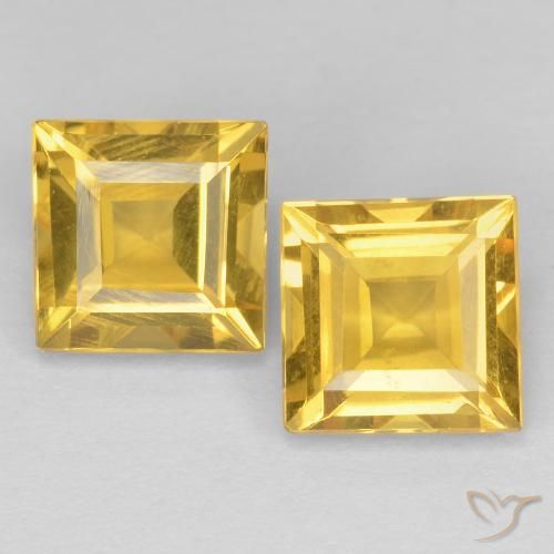 Shop natural 2.15ct Or moyen Citrine gems, Carré, from Brésil at GemSelect. In stock, global shipping!