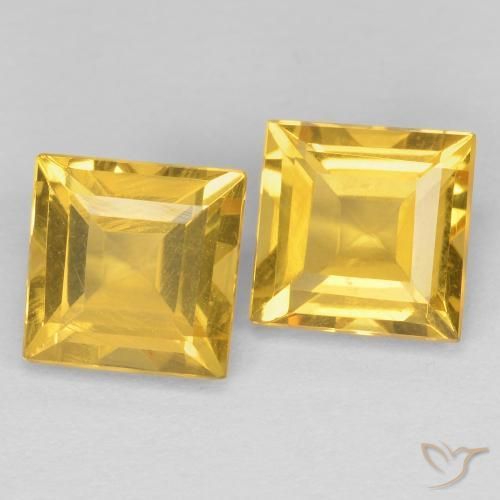 Shop natural 2.15ct Or moyen Citrine gems, Carré, from Brésil at GemSelect. In stock, global shipping!