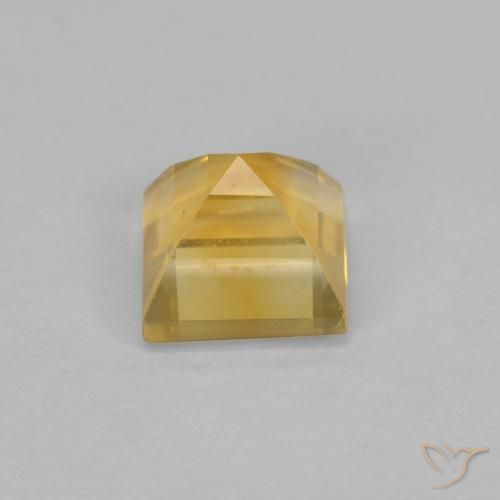 Citrine Doré naturelle Carré, 1.28 ct, VVS-VS