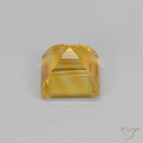 Citrine Or moyen naturelle Carré, 1.33 ct, VS