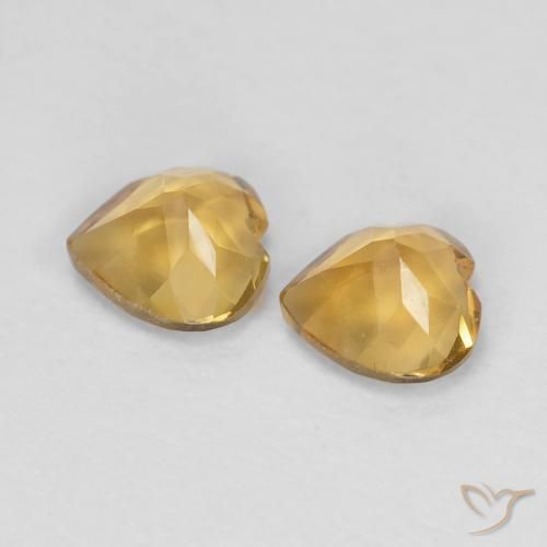 Shop natural 0.80ct Orange doré profond Citrine gems, Cœur, from Brésil at GemSelect. In stock, global shipping!