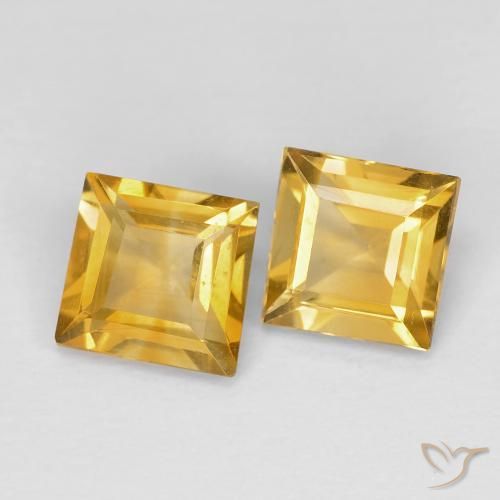 Shop natural 1.72ct Doré profond Citrine gems, Carré, from Brésil at GemSelect. In stock, global shipping!