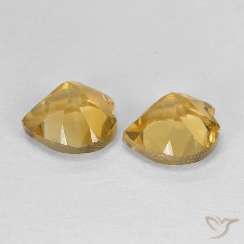 Shop natural 1.61ct Doré moyen Citrine gems, Cœur, from Brésil at GemSelect. In stock, global shipping!