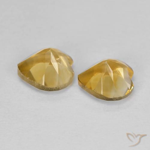Shop natural 1.55ct Doré moyen Citrine gems, Cœur, from Brésil at GemSelect. In stock, global shipping!