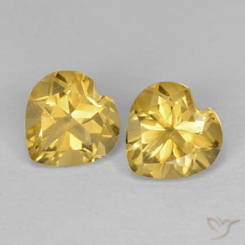 Shop natural 1.43ct Jaune doré Citrine gems, Cœur, from Brésil at GemSelect. In stock, global shipping!