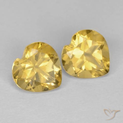 Shop natural 1.43ct Jaune doré Citrine gems, Cœur, from Brésil at GemSelect. In stock, global shipping!