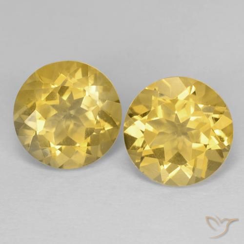3.80ctw Naturel Or moyen Citrine, Tour, VS