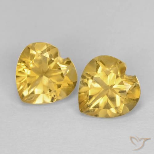 Shop natural 1.49ct Doré jaunâtre Citrine gems, Cœur, from Brésil at GemSelect. In stock, global shipping!