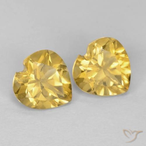 Shop natural 1.49ct Doré jaunâtre Citrine gems, Cœur, from Brésil at GemSelect. In stock, global shipping!
