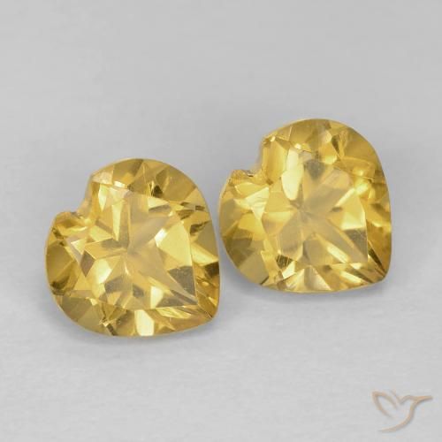 Shop natural 1.53ct Or moyen Citrine gems, Cœur, from Brésil at GemSelect. In stock, global shipping!