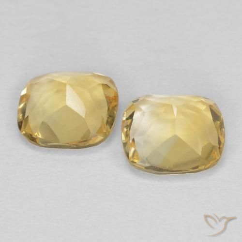 Shop natural 0.86ct Jaune clair Citrine gems, Coussin, from Brésil at GemSelect. In stock, global shipping!