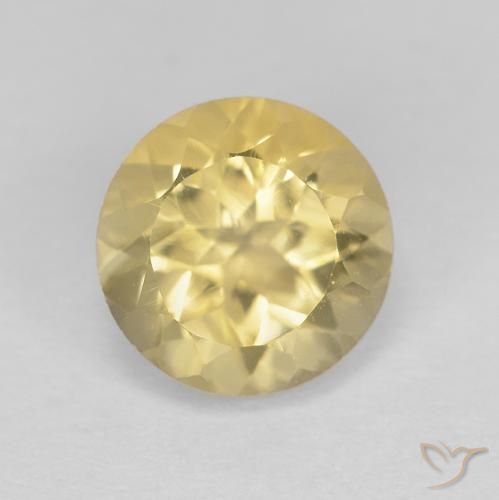 1.33ct Naturel Jaune clair Citrine, Tour, VVS