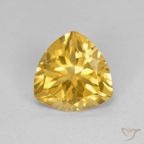 1.63ct Naturel Doré Citrine, Trillion, VVS