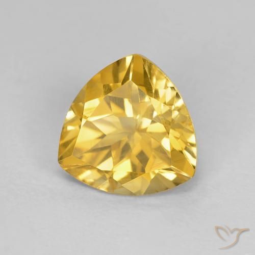 Citrine Doré naturelle Trillion, 1.63 ct, VVS