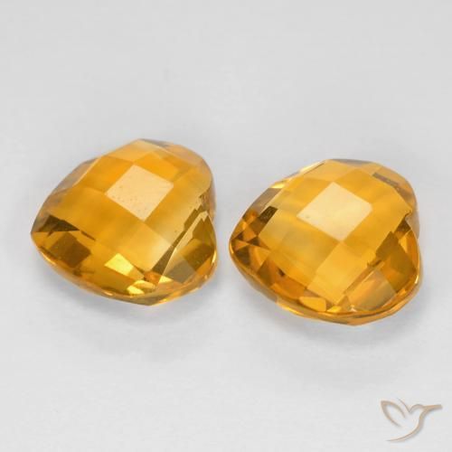 Shop natural 3.41ct Orange-or Citrine gems, Cœur, from Brésil at GemSelect. In stock, global shipping!