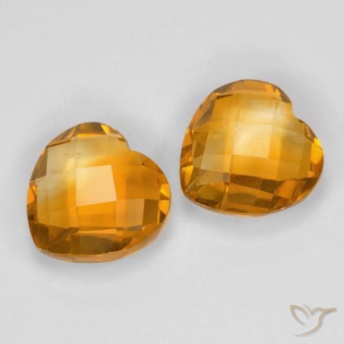 Shop natural 3.50ct Orange-or Citrine gems, Cœur, from Brésil at GemSelect. In stock, global shipping!