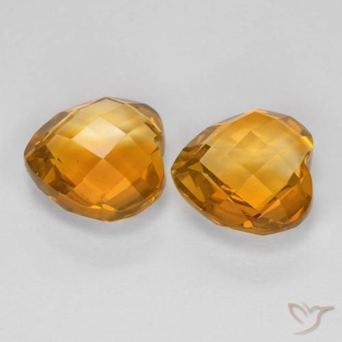 Shop natural 3.50ct Orange-or Citrine gems, Cœur, from Brésil at GemSelect. In stock, global shipping!