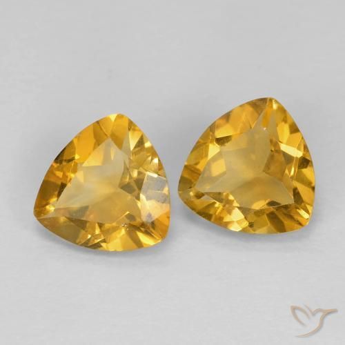 Shop natural 1.40ct Medium Dark-Golden Citrine gems, Trillion, from Brésil at GemSelect. In stock, global shipping!