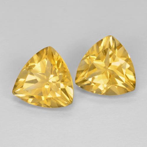 Achetez naturel 3,16ct or moyen citrine gems, trillion, en provenance brésil chez gemselect. en stock, livraison internationale!