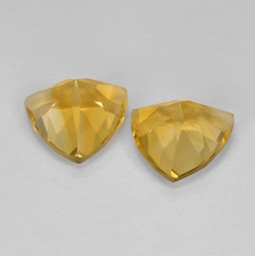Achetez naturel 3,16ct or moyen citrine gems, trillion, en provenance brésil chez gemselect. en stock, livraison internationale!