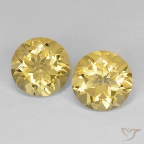 3.79ctw Naturel Doré Citrine, Tour, VVS