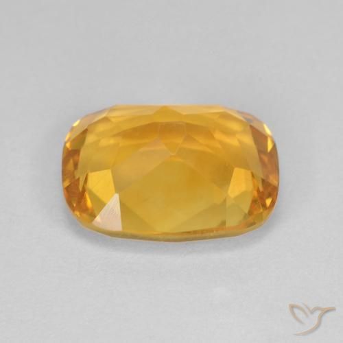 Citrine Doré naturelle Coussin, 3.53 ct, VVS