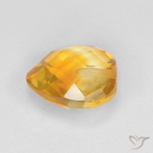 Citrine Or orange foncé naturelle Cœur, 1.73 ct, VVS