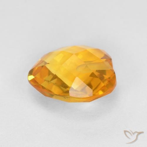 Citrine Or moyen naturelle Cœur, 1.57 ct, VVS