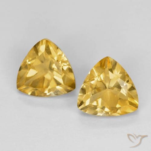 Shop natural 1.44ct Doré moyen Citrine gems, Trillion, from Brésil at GemSelect. In stock, global shipping!