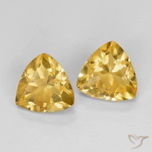 Shop natural 1.44ct Doré moyen Citrine gems, Trillion, from Brésil at GemSelect. In stock, global shipping!