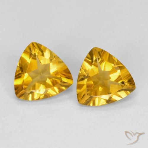 Shop natural 1.31ct Doré Citrine gems, Trillion, from Brésil at GemSelect. In stock, global shipping!