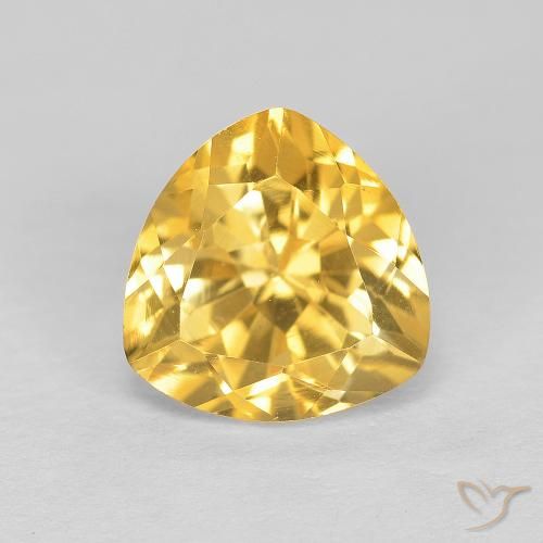 1.98ct Naturel Or moyen Citrine, Trillion, VVS