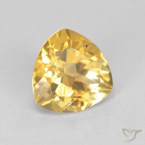 Citrine Or moyen naturelle Trillion, 1.98 ct, VVS