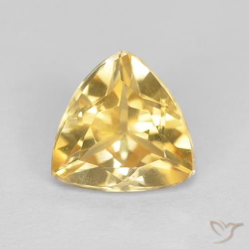 Citrine Or moyen naturelle Trillion, 1.75 ct, VVS