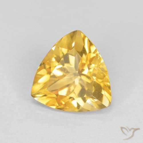 Citrine Or naturelle Trillion, 1.67 ct, VVS