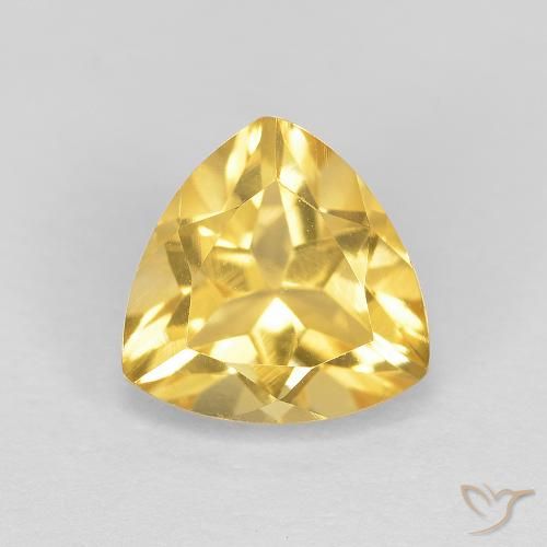 Citrine Or moyen naturelle Trillion, 1.72 ct, VVS