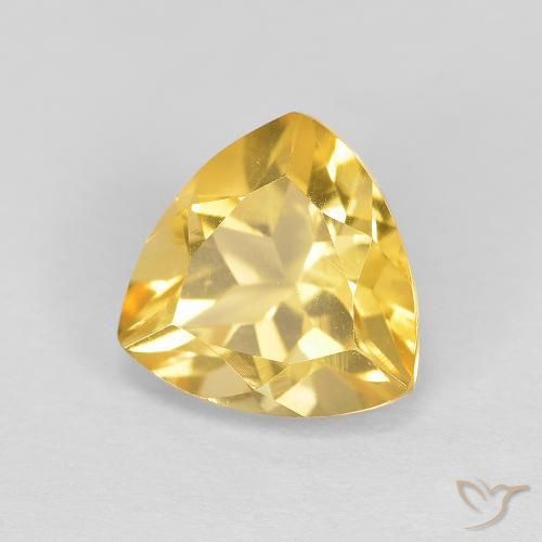 Citrine Or moyen naturelle Trillion, 1.72 ct, VVS