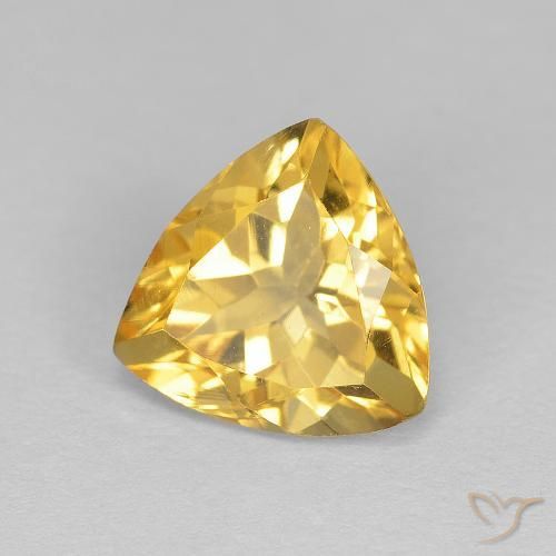 Citrine Or moyen naturelle Trillion, 1.64 ct, VVS