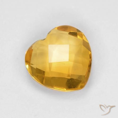 Citrine Doré foncé naturelle Cœur, 1.81 ct, VVS