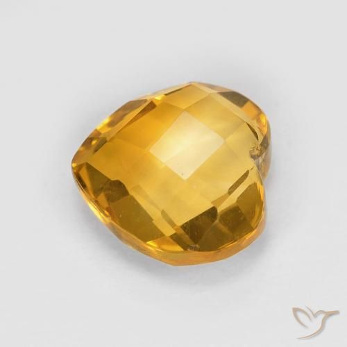 Citrine Doré foncé naturelle Cœur, 1.81 ct, VVS
