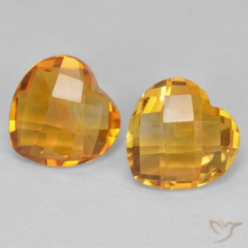 Shop natural 3.25ct Orange-or Citrine gems, Cœur, from Brésil at GemSelect. In stock, global shipping!
