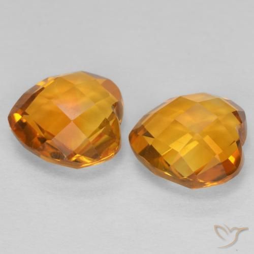 Shop natural 3.25ct Orange-or Citrine gems, Cœur, from Brésil at GemSelect. In stock, global shipping!